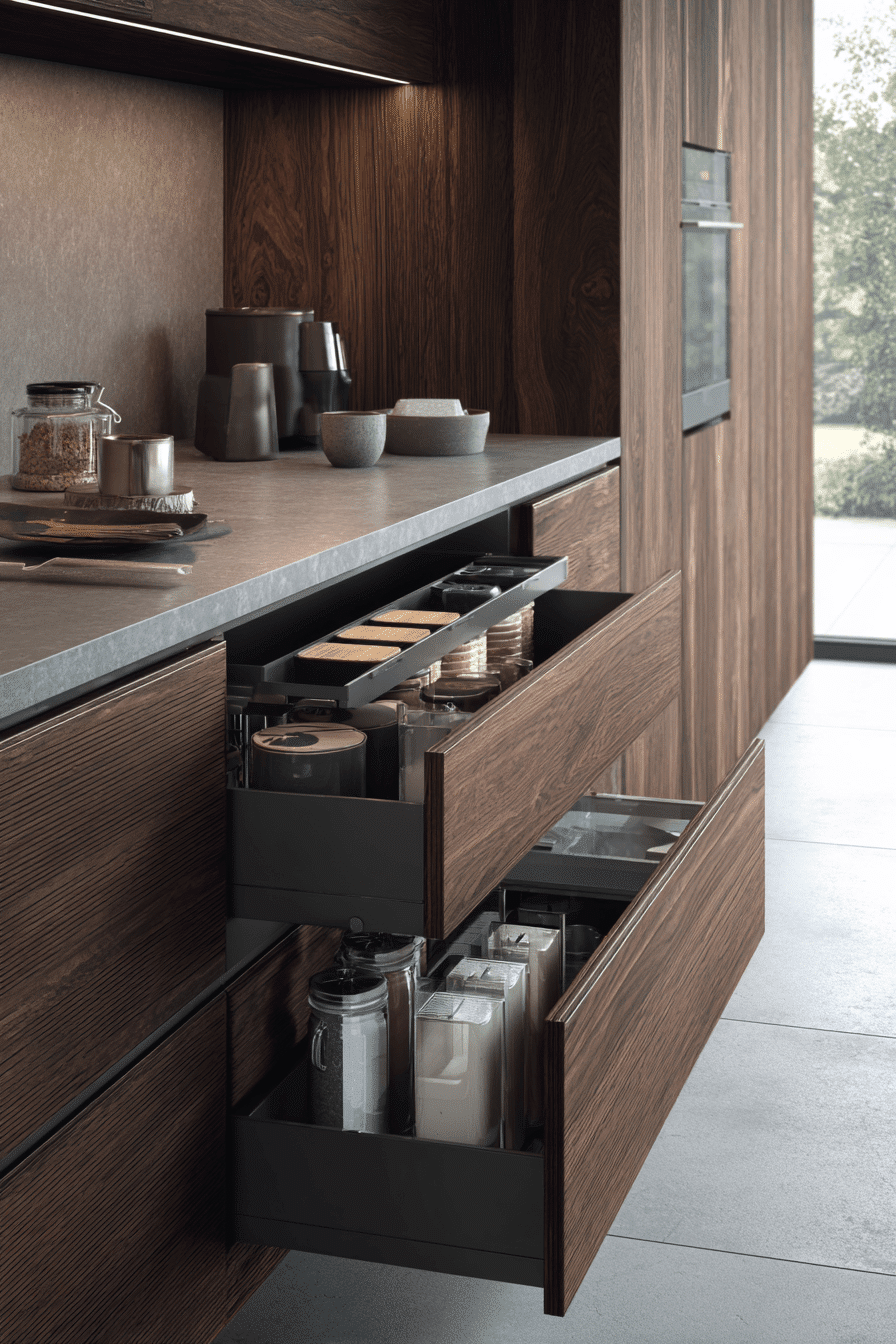 27 Dark Wood Kitchen Cabinet Ideas That Feel Timeless and Luxurious