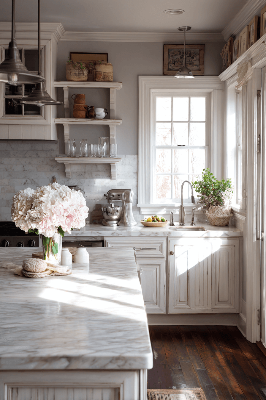 27 Budget Friendly Shabby Chic Kitchen Ideas That Look Expensive