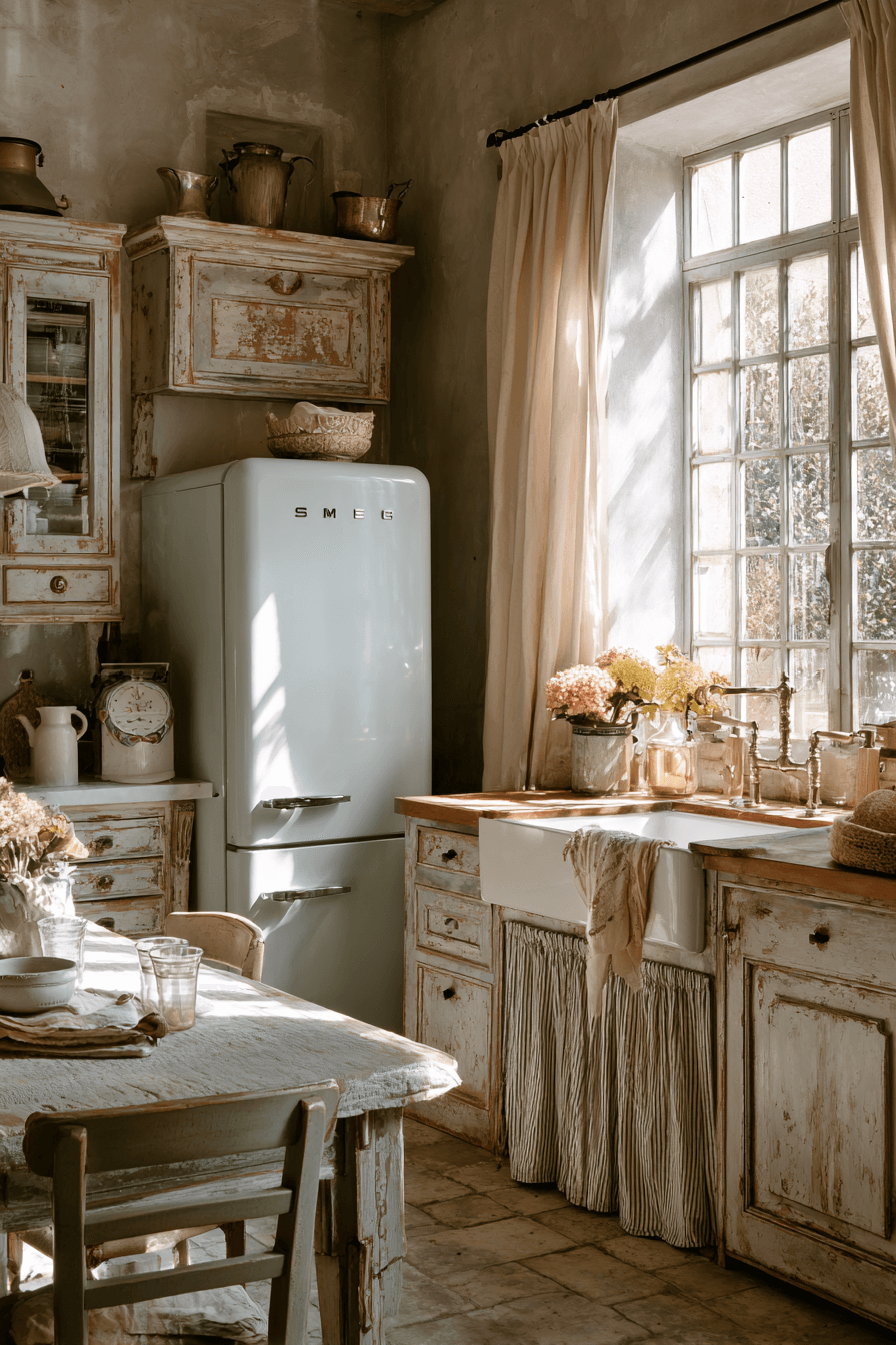 27 Budget Friendly Shabby Chic Kitchen Ideas That Look Expensive