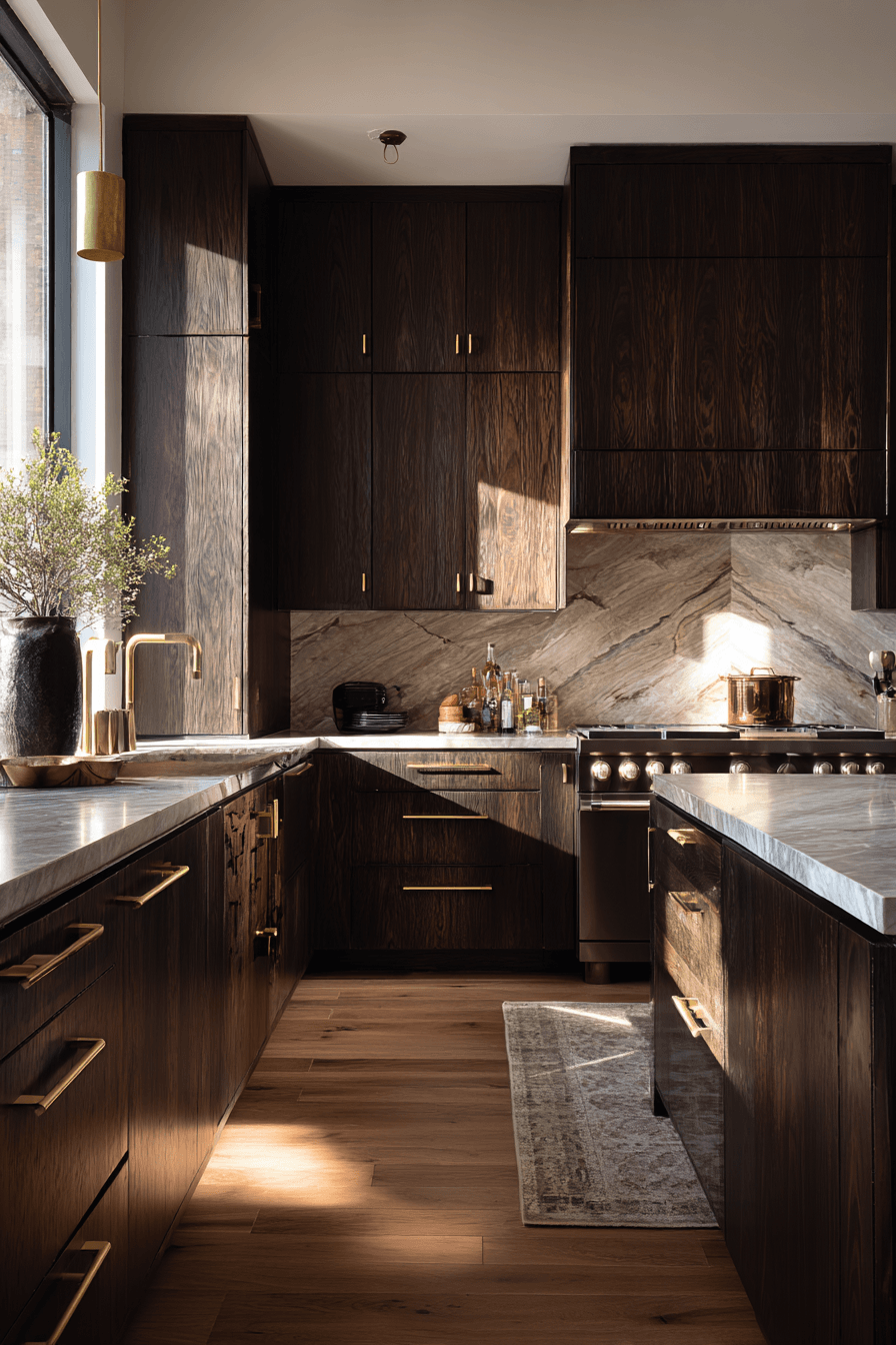 27 Dark Wood Kitchen Cabinet Ideas That Feel Timeless and Luxurious