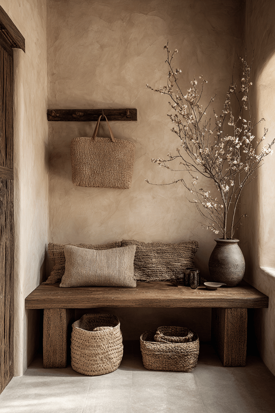 27 Wabi Sabi Entryway Ideas Inspired by Japanese Simplicity