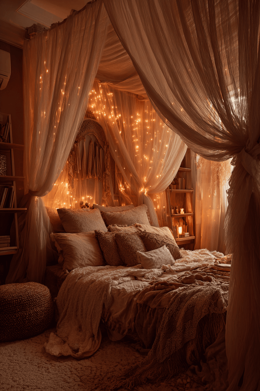 27 Boho Chic Bedroom Ideas with Natural Textures and Layers