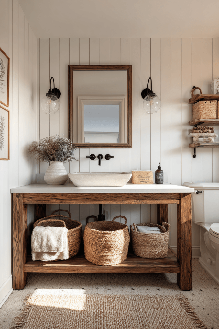 27 Rustic Bathroom Ideas That Feel Cozy Natural and Timeless
