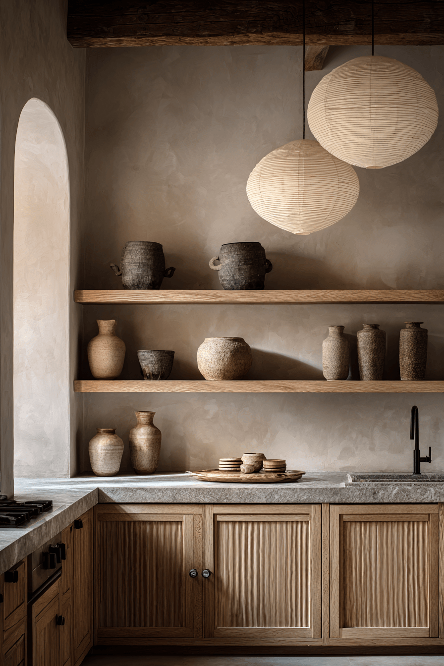 27 Wabi Sabi Kitchen Ideas for a Calm Imperfectly Beautiful Space