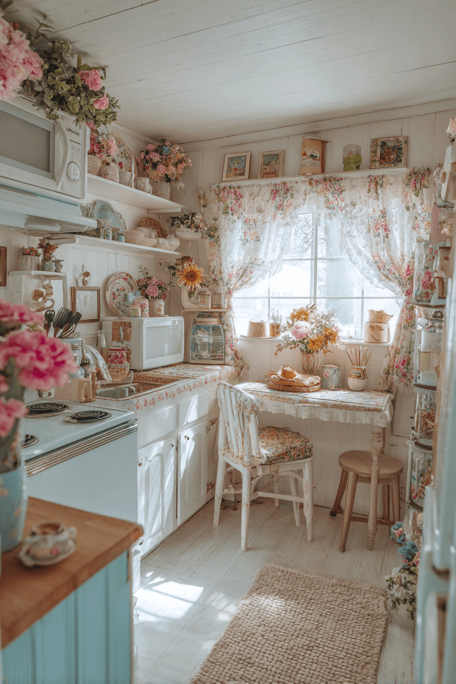 27 Budget Friendly Shabby Chic Kitchen Ideas That Look Expensive