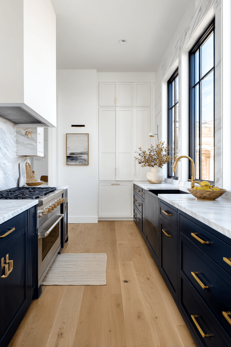 27 Beautiful Navy Blue Kitchen Cabinet Ideas to Inspire Your Renovation