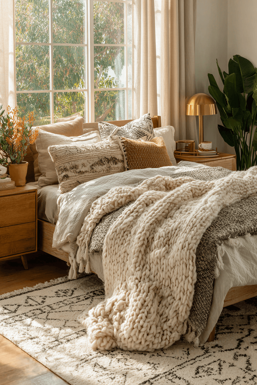 27 Boho Chic Bedroom Ideas with Natural Textures and Layers