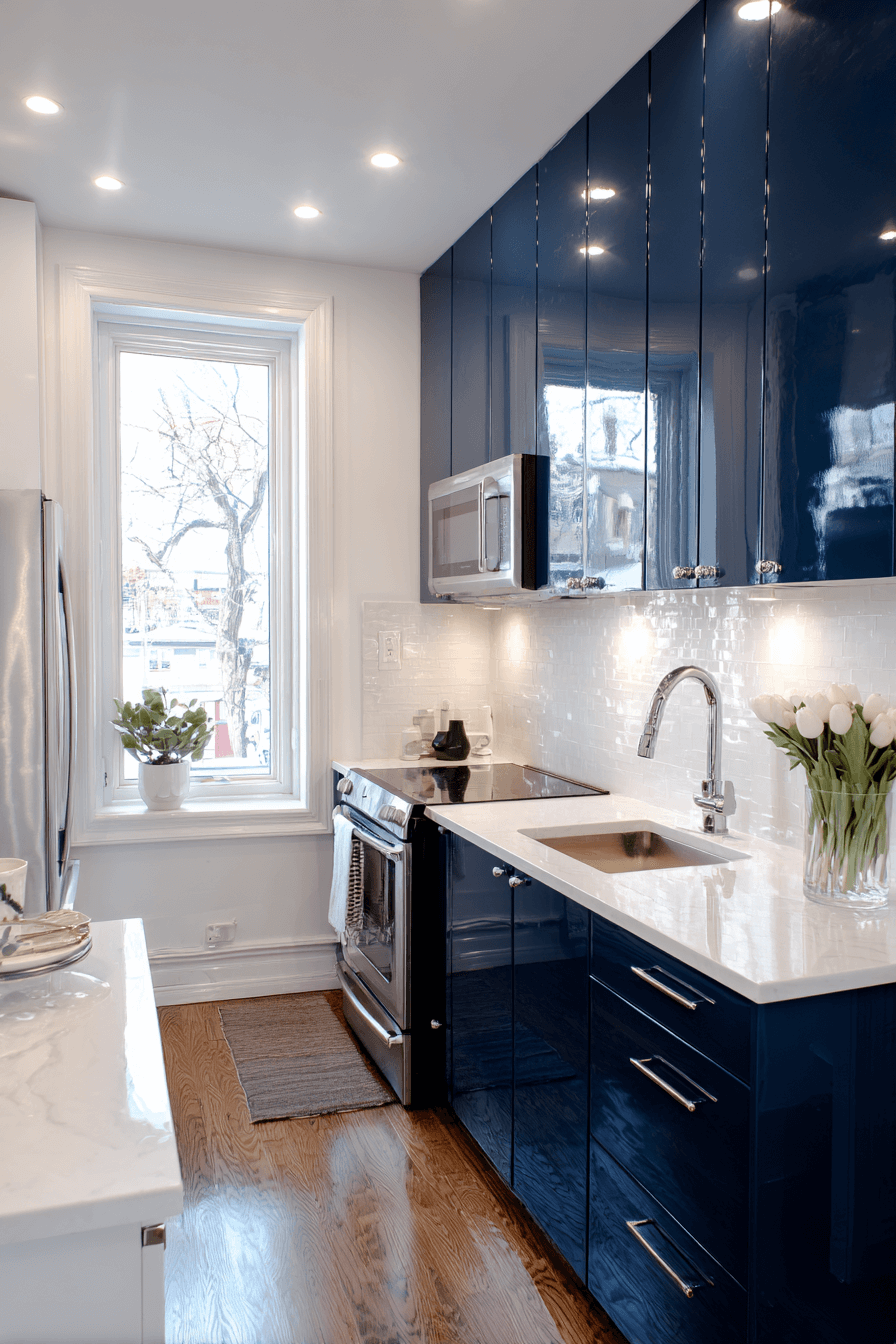 27 Beautiful Navy Blue Kitchen Cabinet Ideas to Inspire Your Renovation