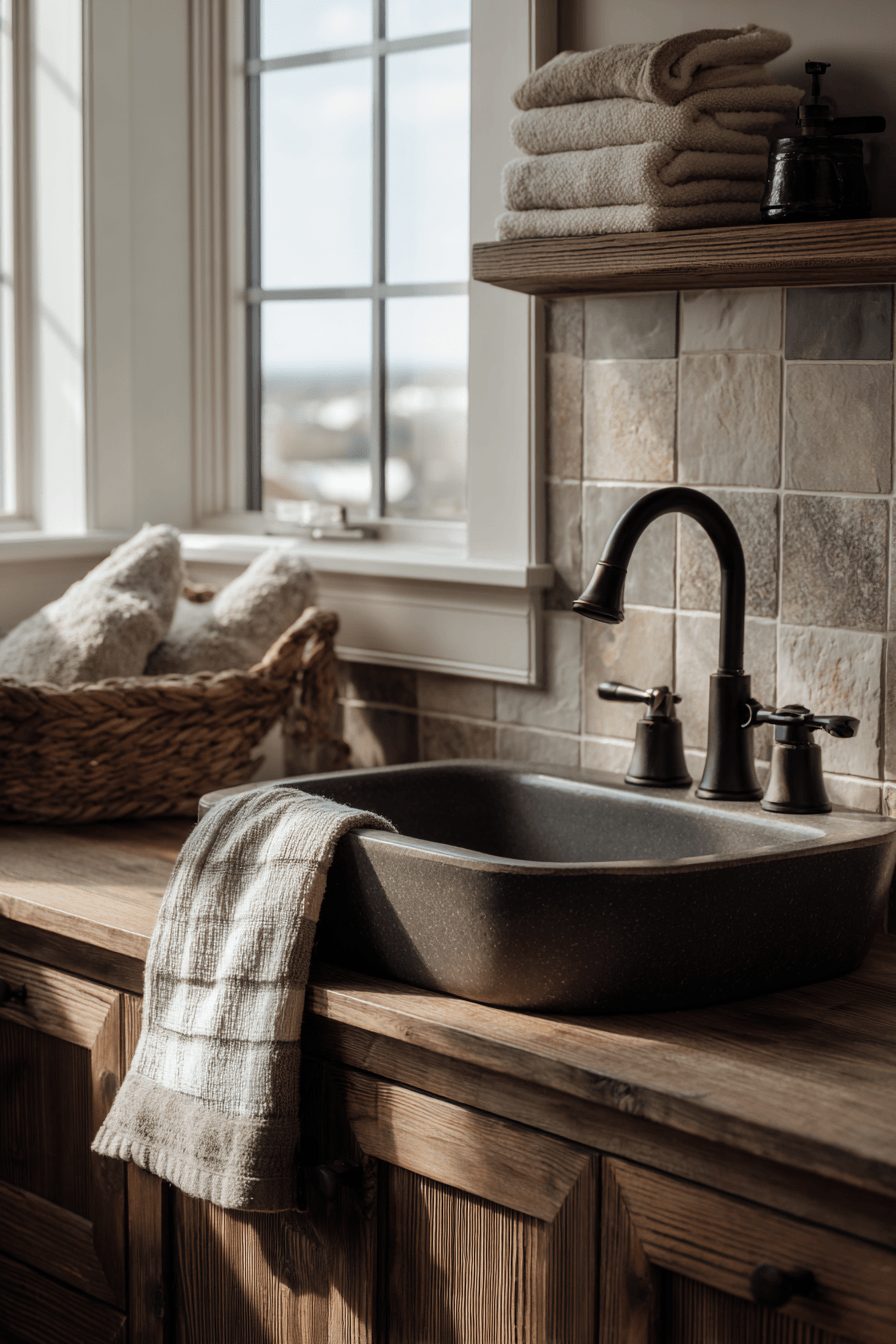 27 Rustic Bathroom Ideas That Feel Cozy Natural and Timeless