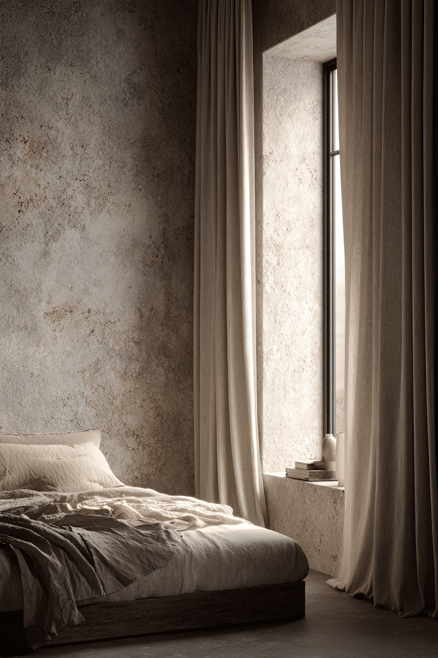 27 Wabi Sabi Bedroom Ideas with Natural Textures and Warm Tones