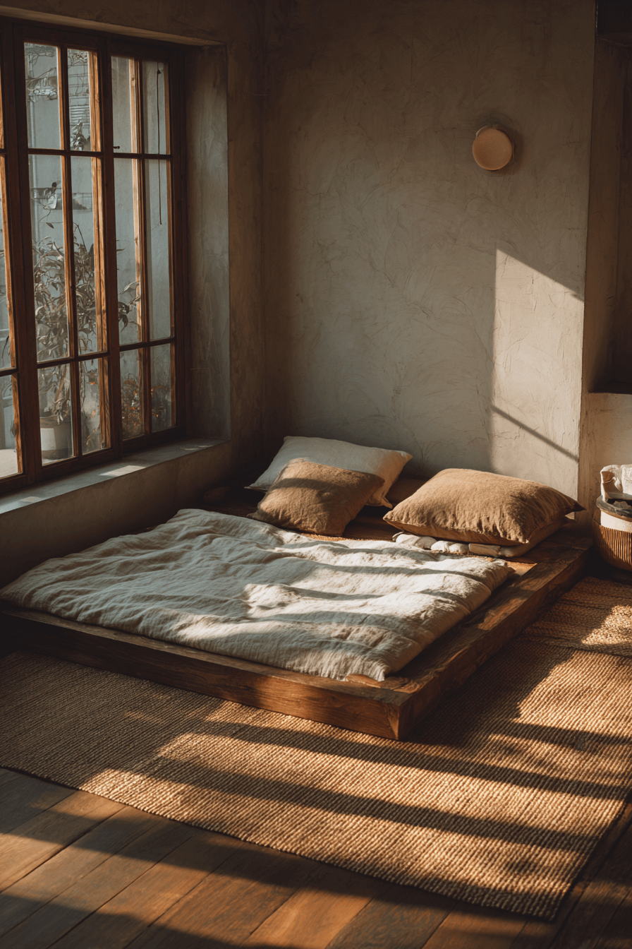 27 Wabi Sabi Bedroom Ideas with Natural Textures and Warm Tones