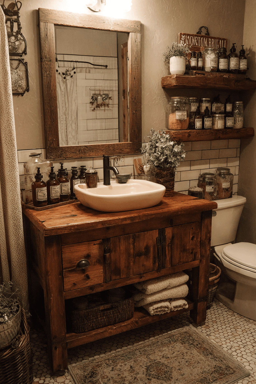 27 Rustic Bathroom Ideas That Feel Cozy Natural and Timeless