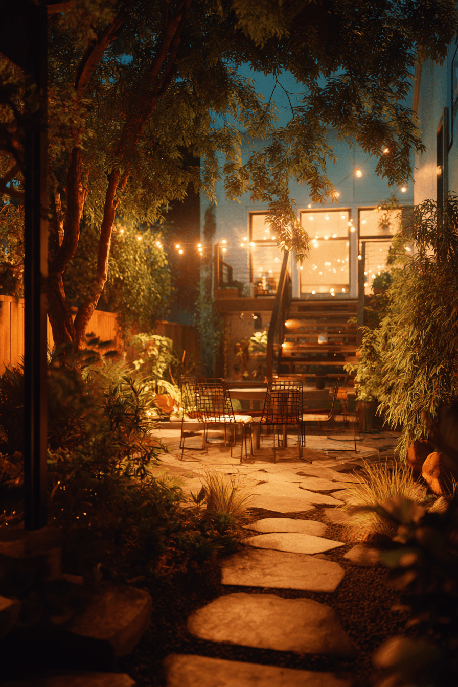 27 Cozy Backyard Ideas with Fire Pits Lights and Comfortable Seating