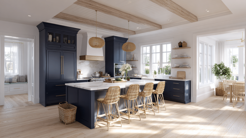 27 Beautiful Navy Blue Kitchen Cabinet Ideas to Inspire Your Renovation