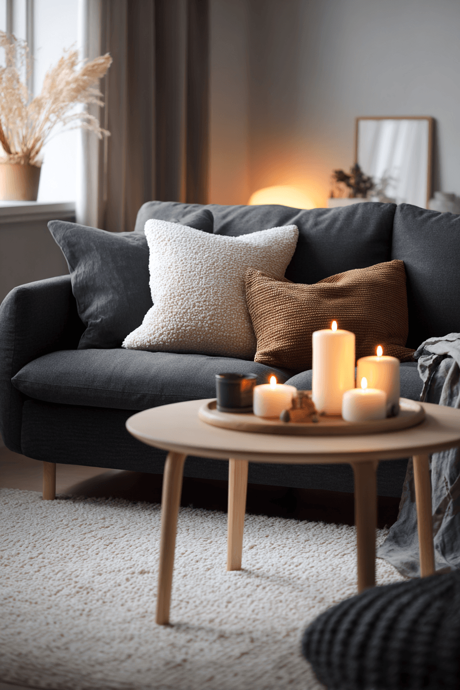 27 Dark Grey Couch Living Room Ideas That Look Stylish and Cozy