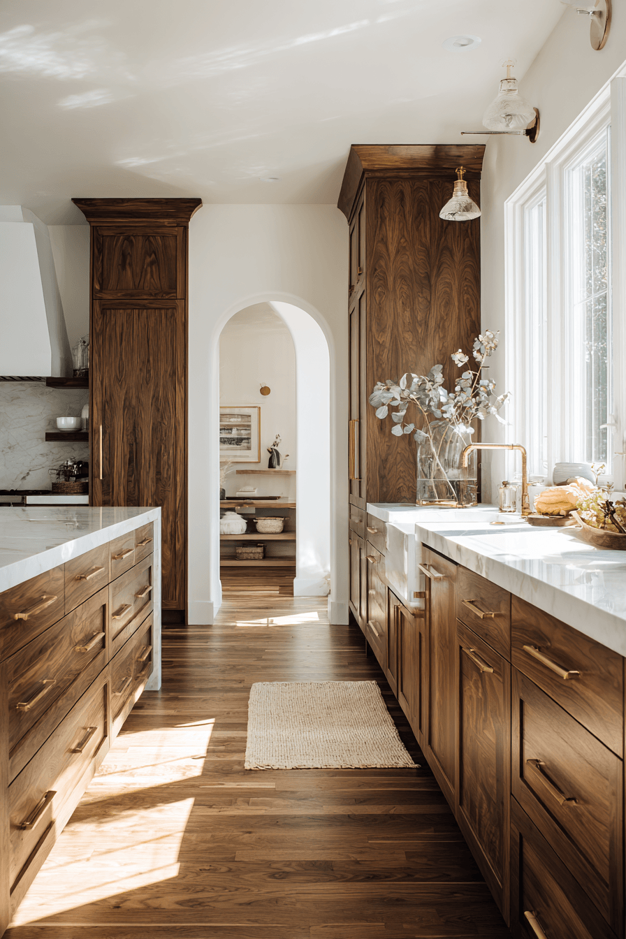 27 Walnut Kitchen Cabinet Ideas for a Warm and Timeless Home