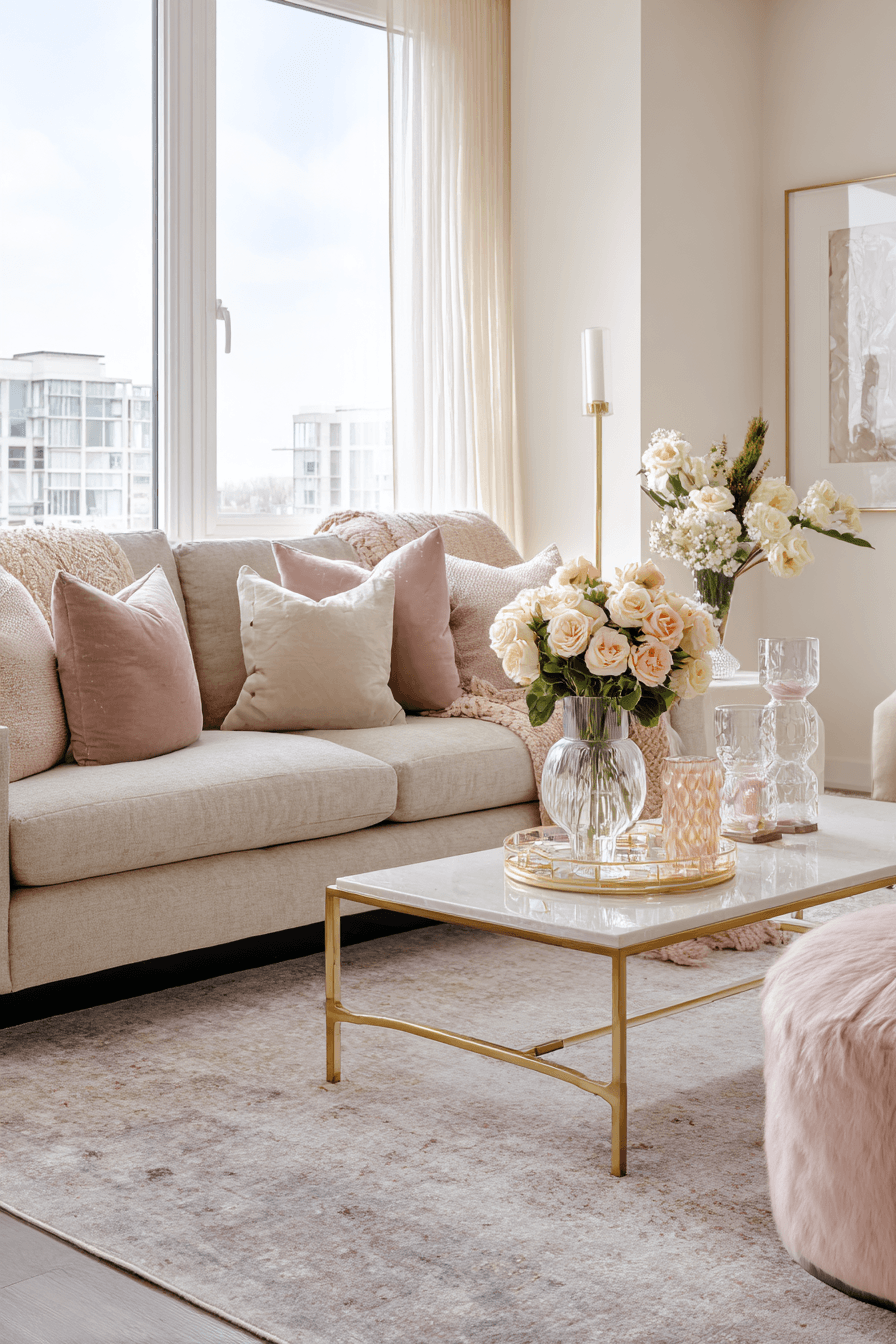 27 Gorgeous Pink Living Room Ideas to Brighten Your Space