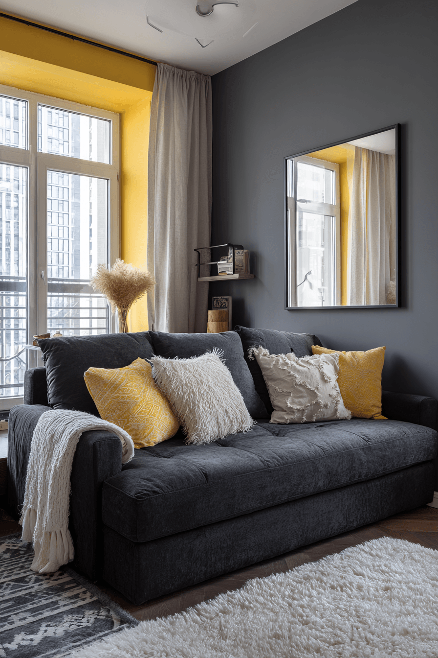 27 Dark Grey Couch Living Room Ideas That Look Stylish and Cozy