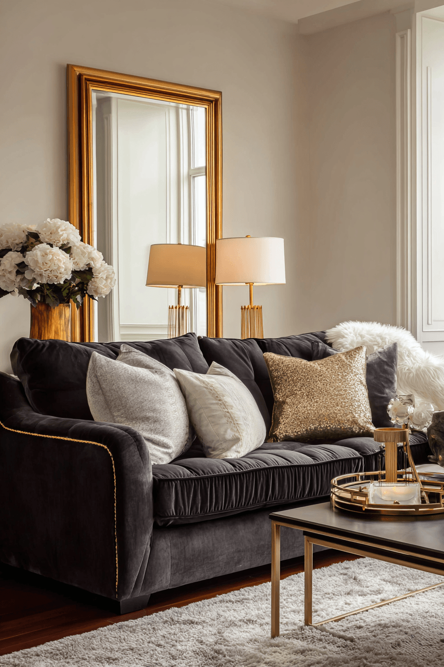 27 Dark Grey Couch Living Room Ideas That Look Stylish and Cozy