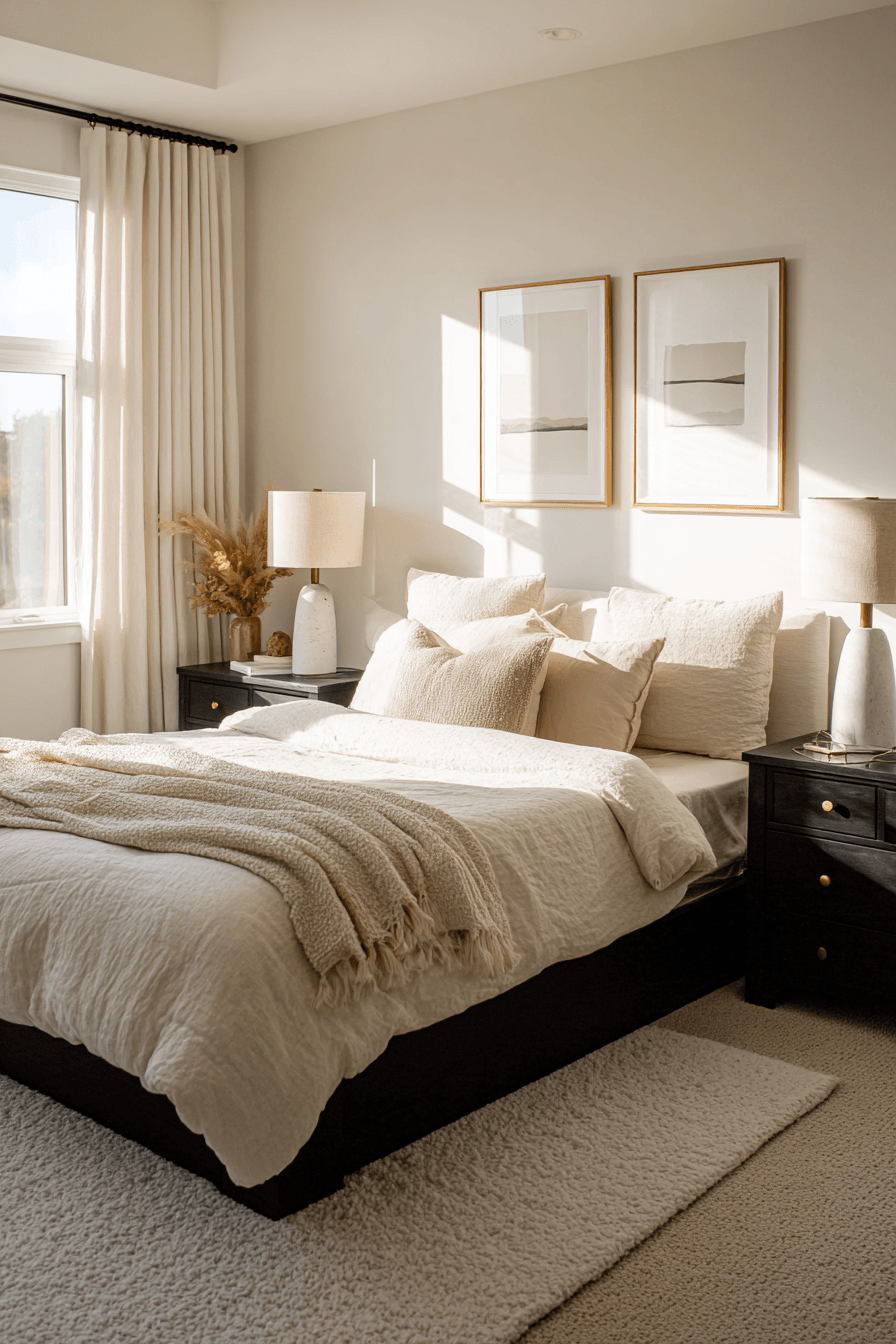 27 Black and Cream Bedroom Ideas for a Chic and Cozy Space