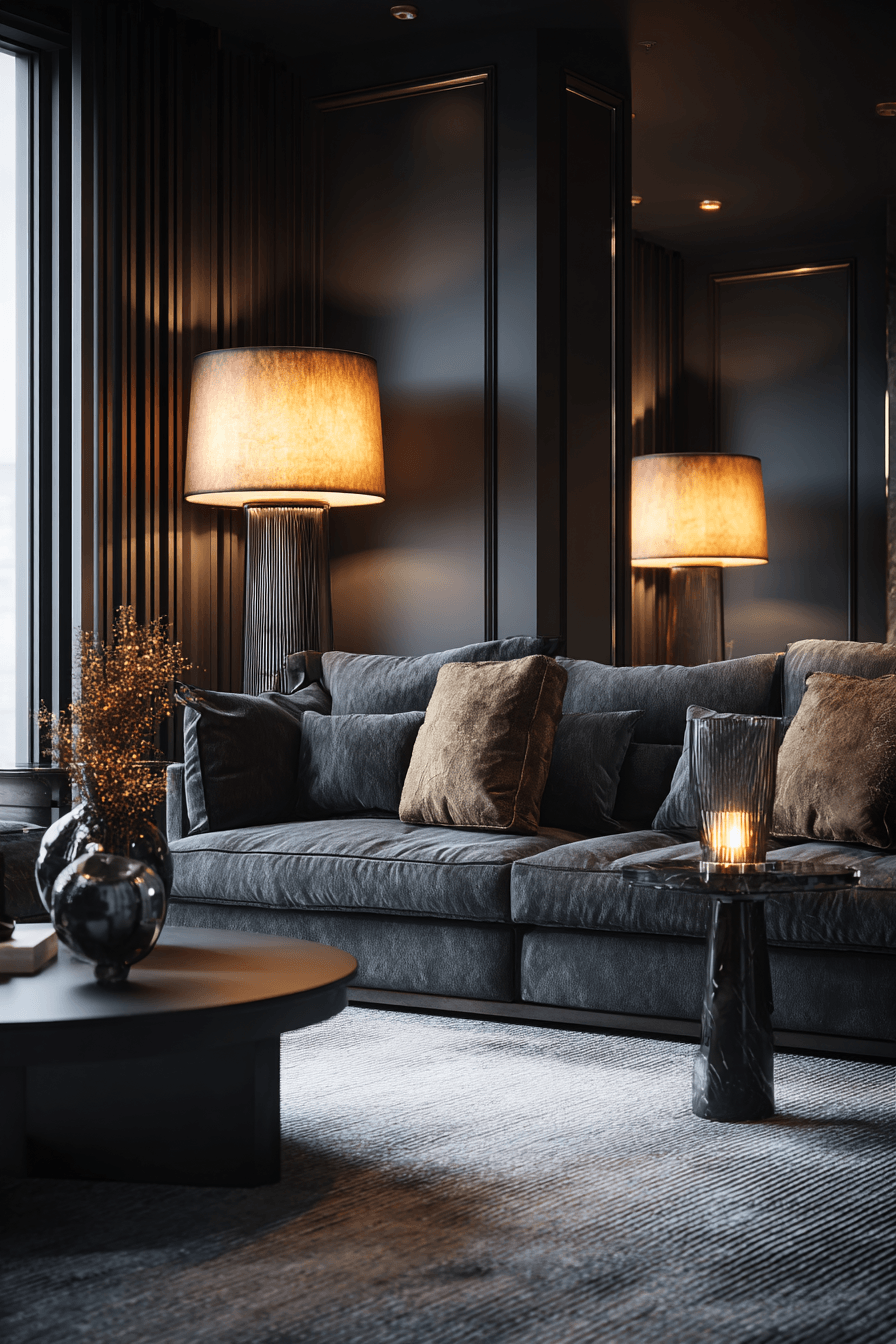 27 Dark Grey Couch Living Room Ideas That Look Stylish and Cozy