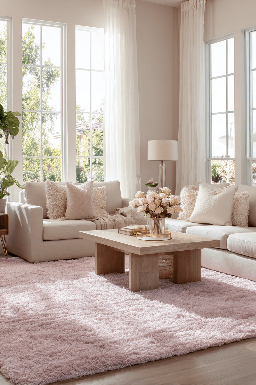 27 Gorgeous Pink Living Room Ideas to Brighten Your Space
