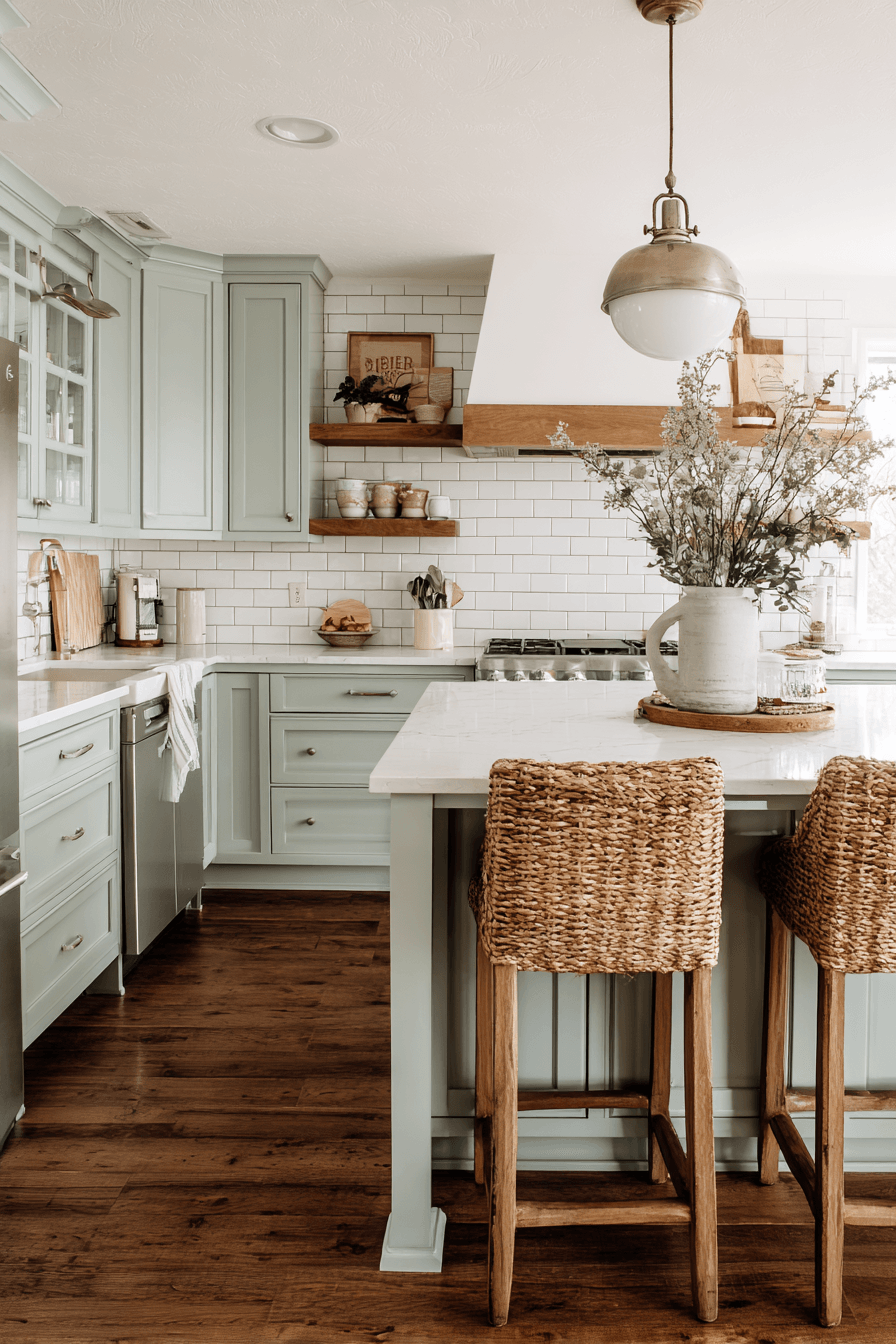 27 Gorgeous Mint Green Kitchen Cabinets Ideas You Will Love