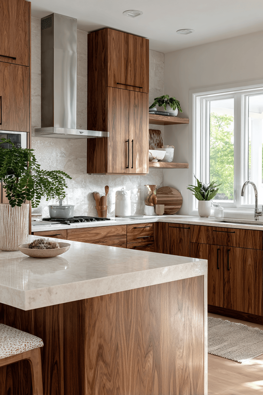 27 Walnut Kitchen Cabinet Ideas for a Warm and Timeless Home