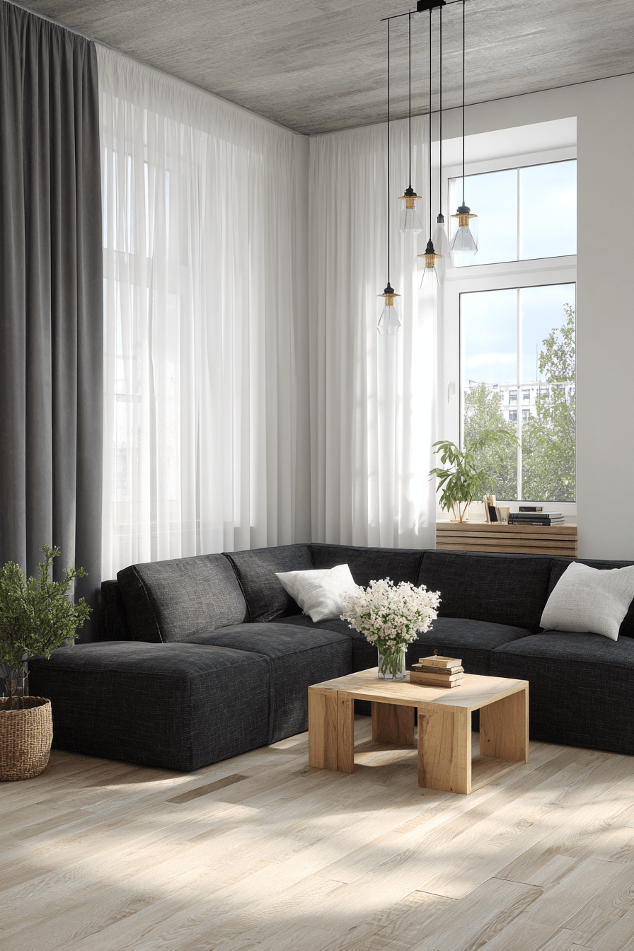 27 Dark Grey Couch Living Room Ideas That Look Stylish and Cozy