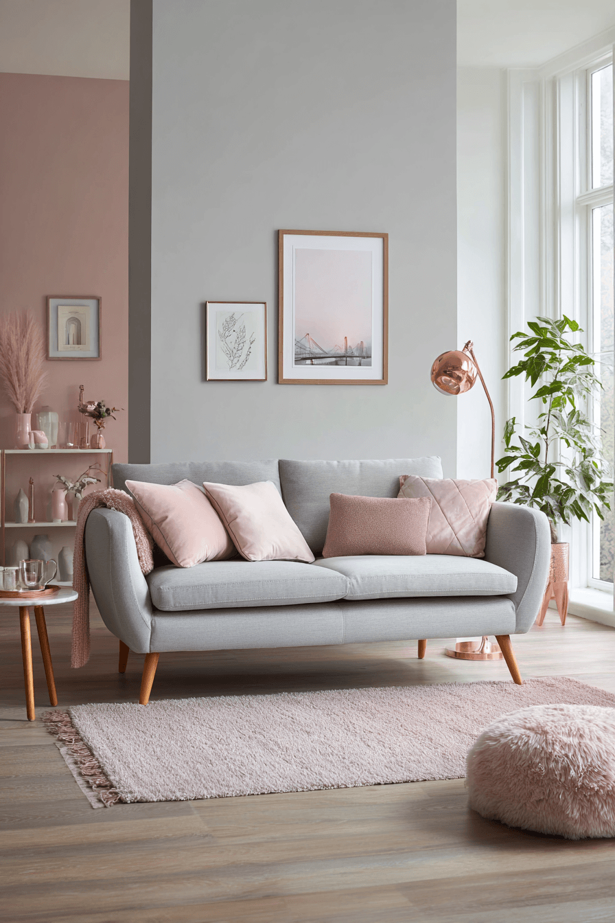 27 Gorgeous Pink Living Room Ideas to Brighten Your Space