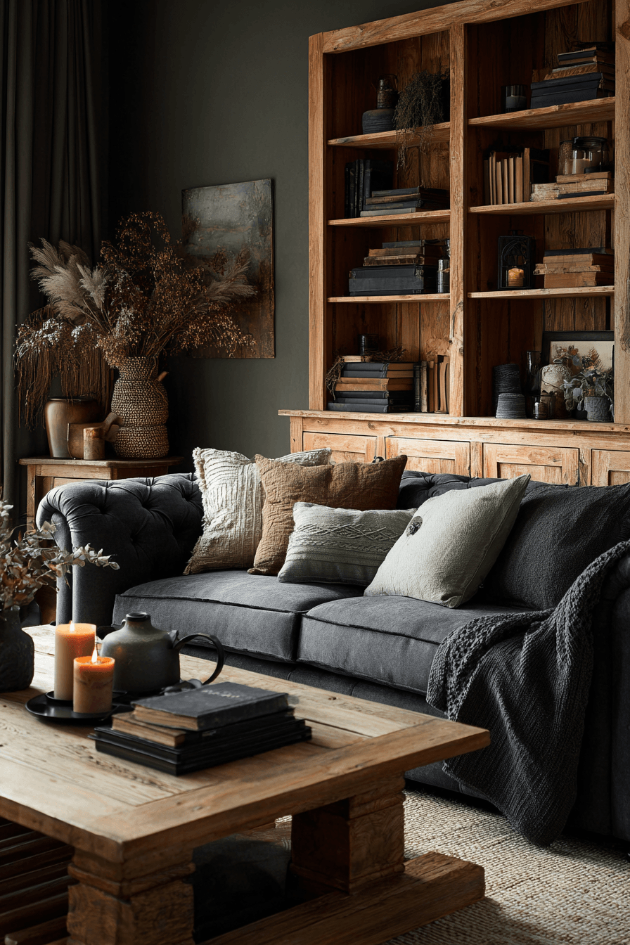 27 Dark Grey Couch Living Room Ideas That Look Stylish and Cozy