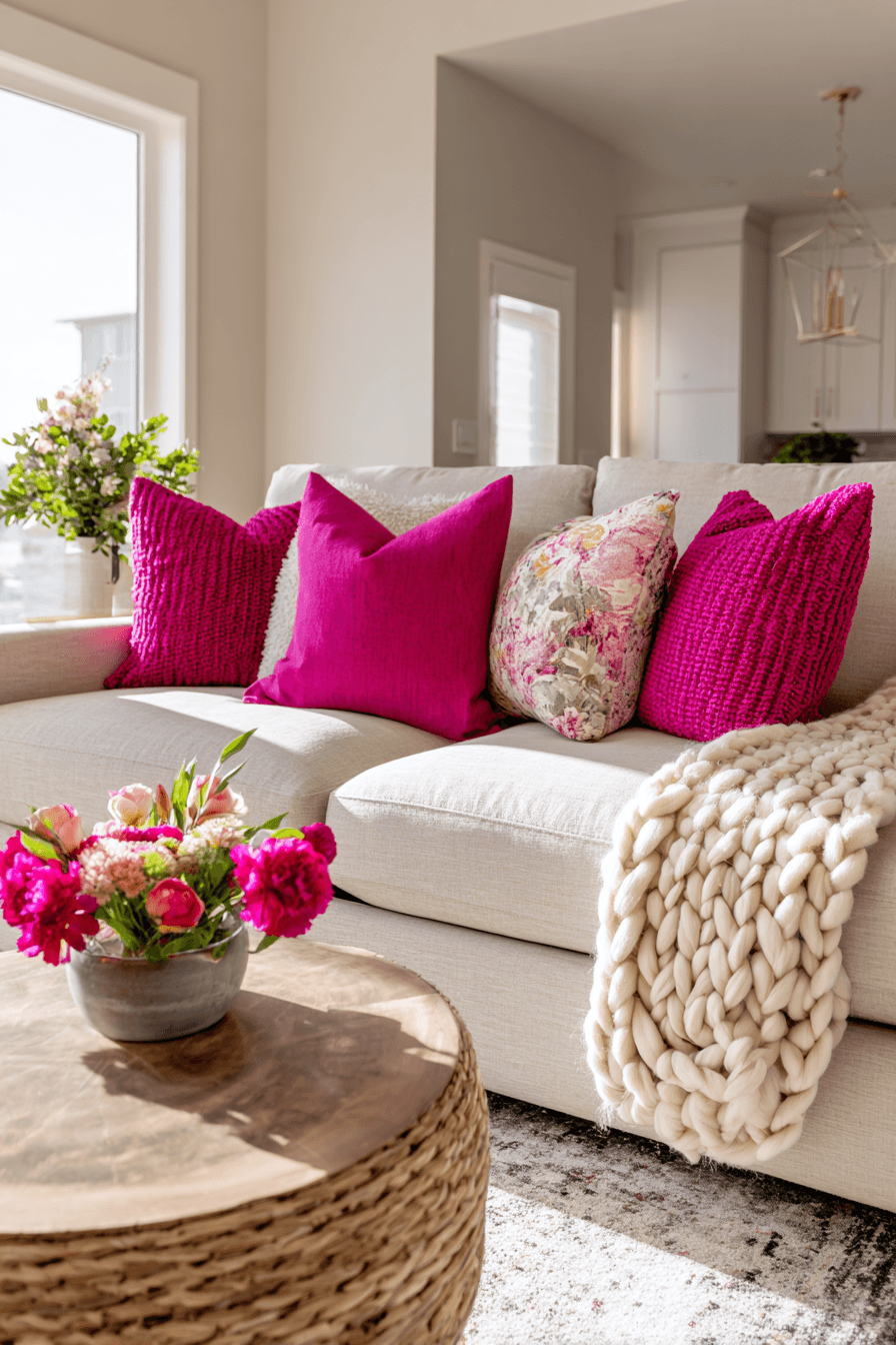 27 Gorgeous Pink Living Room Ideas to Brighten Your Space