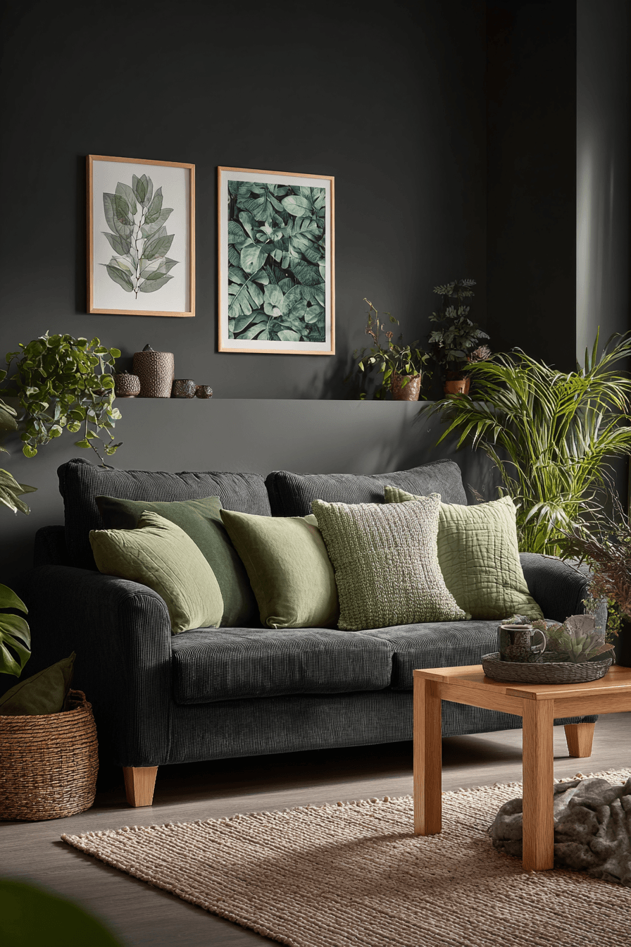 27 Dark Grey Couch Living Room Ideas That Look Stylish and Cozy