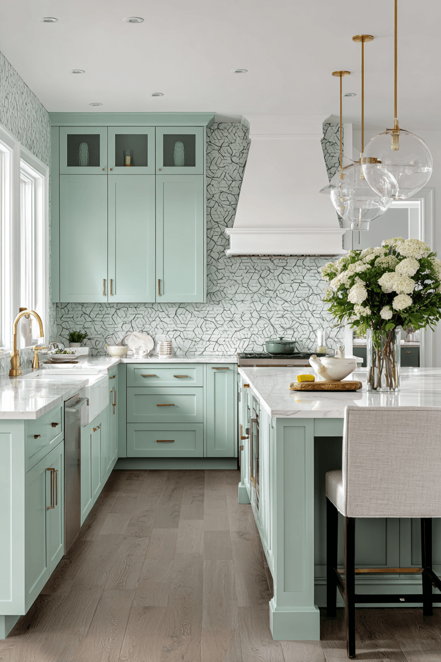 27 Gorgeous Mint Green Kitchen Cabinets Ideas You Will Love
