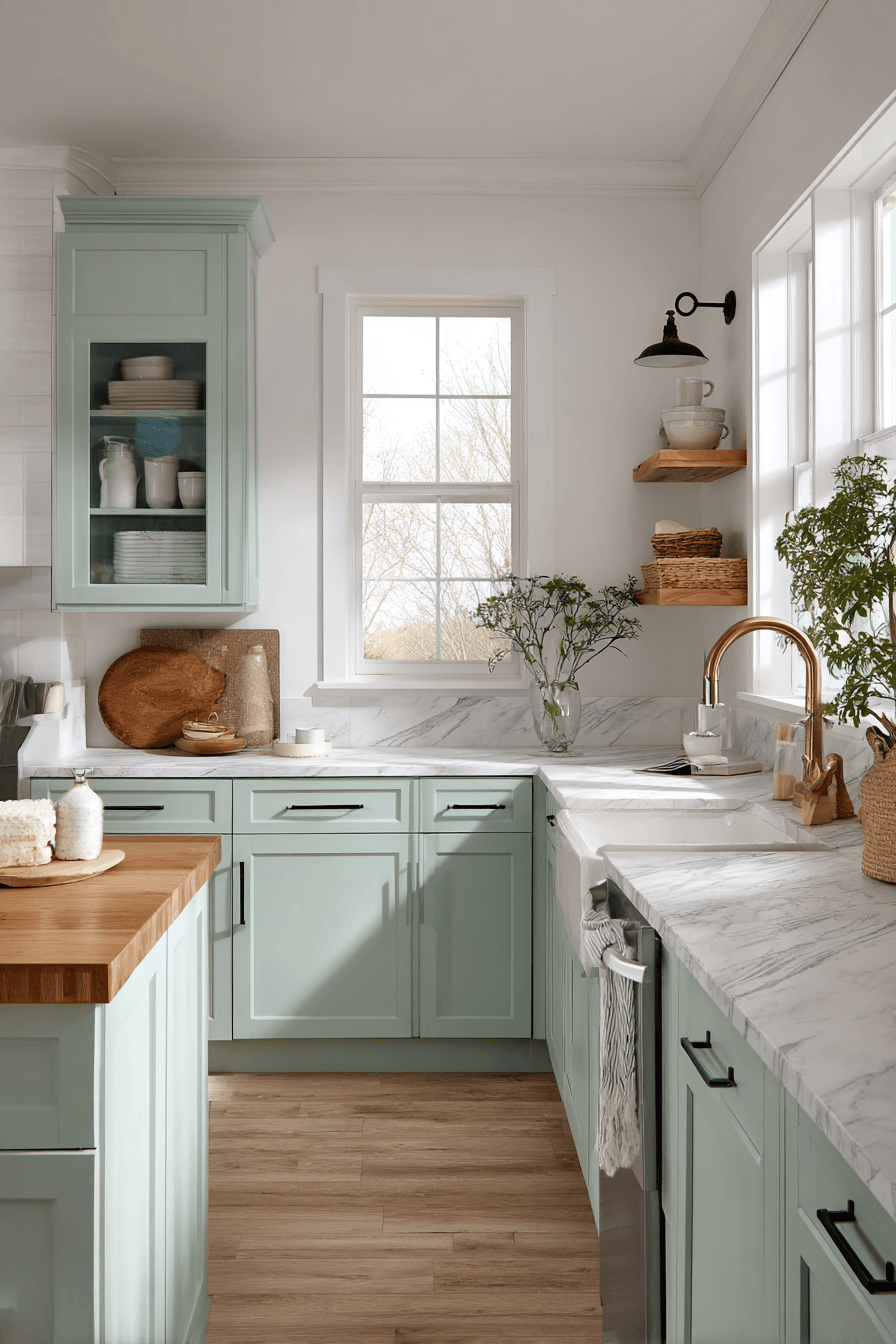 27 Gorgeous Mint Green Kitchen Cabinets Ideas You Will Love