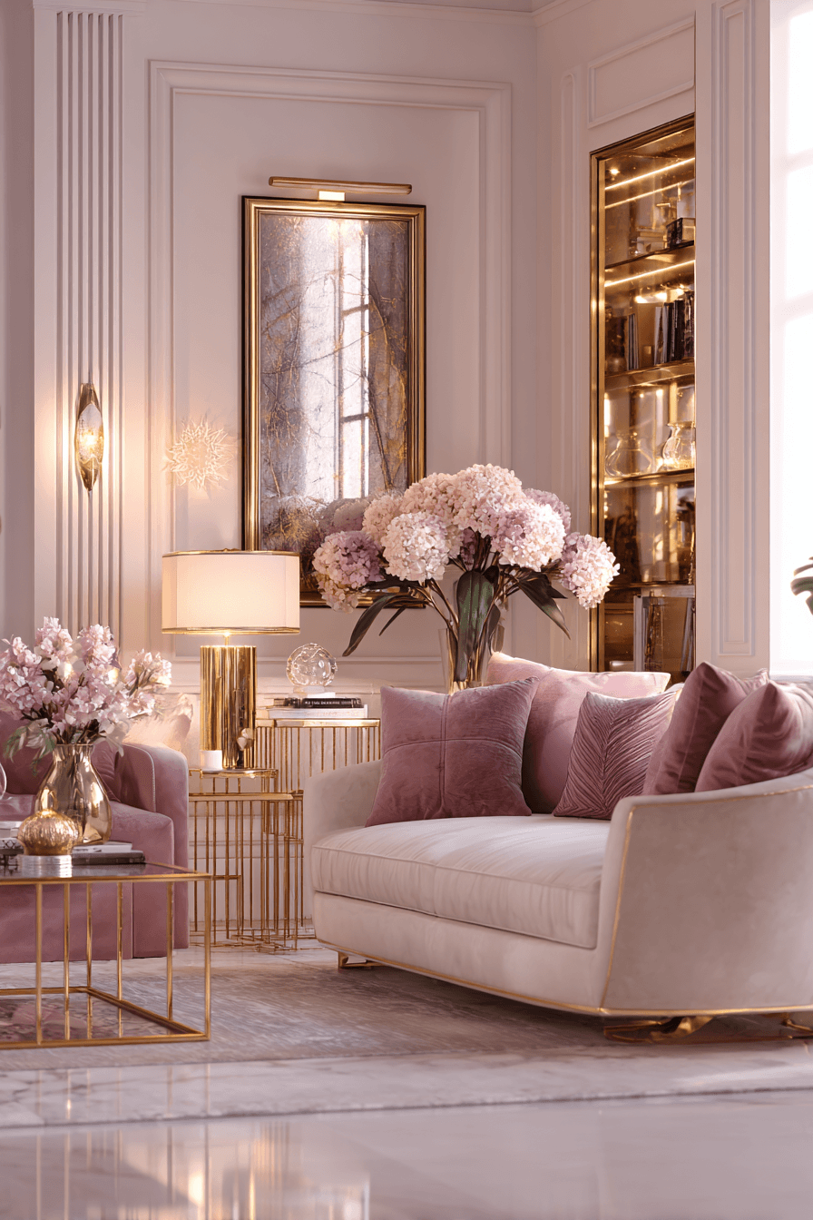 27 Gorgeous Pink Living Room Ideas to Brighten Your Space