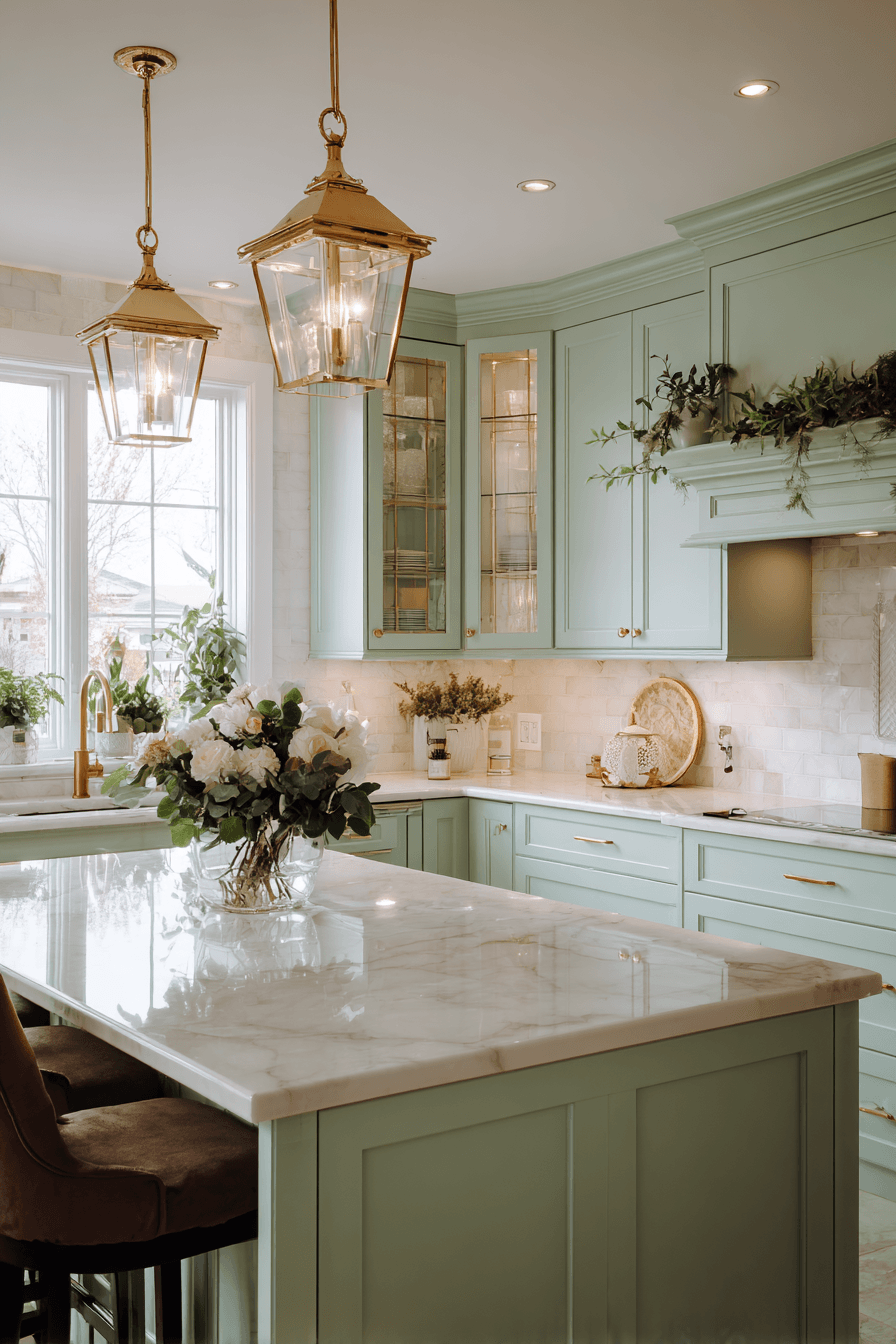 27 Gorgeous Mint Green Kitchen Cabinets Ideas You Will Love