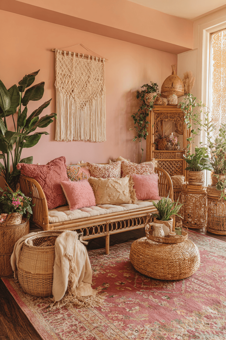 27 Gorgeous Pink Living Room Ideas to Brighten Your Space