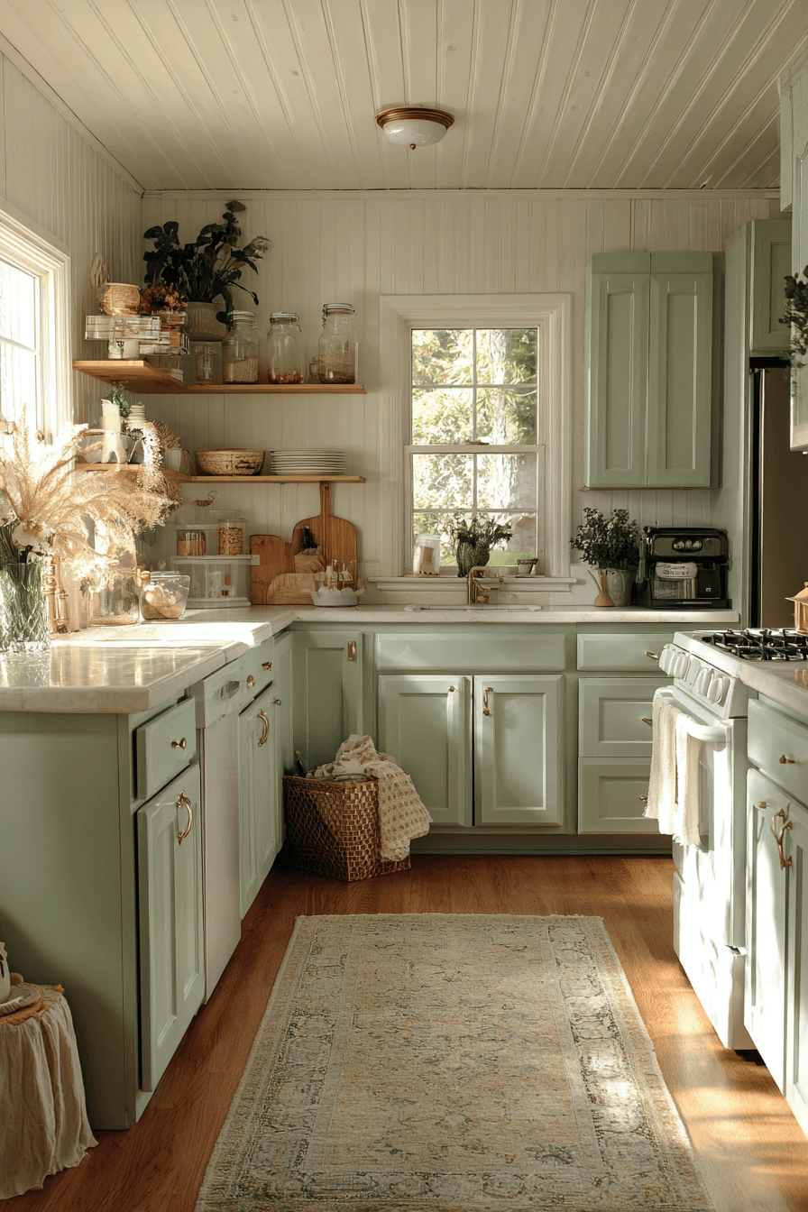 27 Gorgeous Mint Green Kitchen Cabinets Ideas You Will Love
