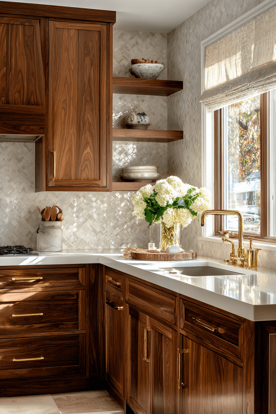 27 Walnut Kitchen Cabinet Ideas for a Warm and Timeless Home