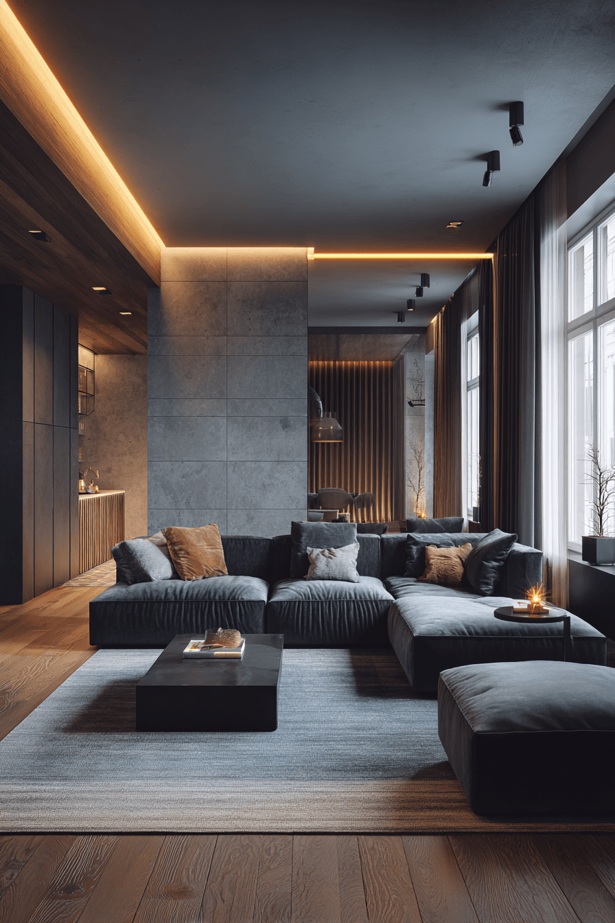 27 Dark Grey Couch Living Room Ideas That Look Stylish and Cozy