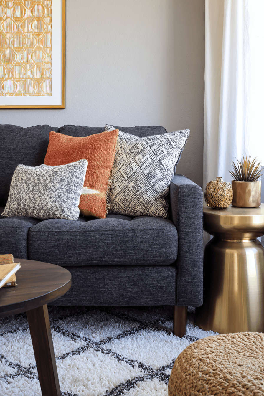 27 Dark Grey Couch Living Room Ideas That Look Stylish and Cozy
