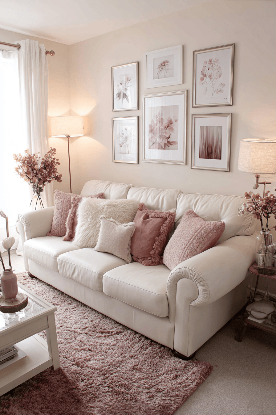 27 Gorgeous Pink Living Room Ideas to Brighten Your Space