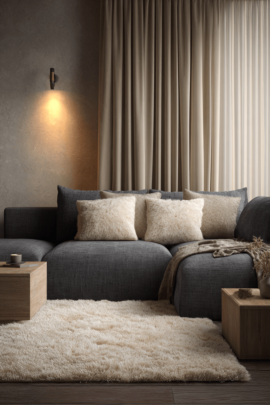 27 Dark Grey Couch Living Room Ideas That Look Stylish and Cozy