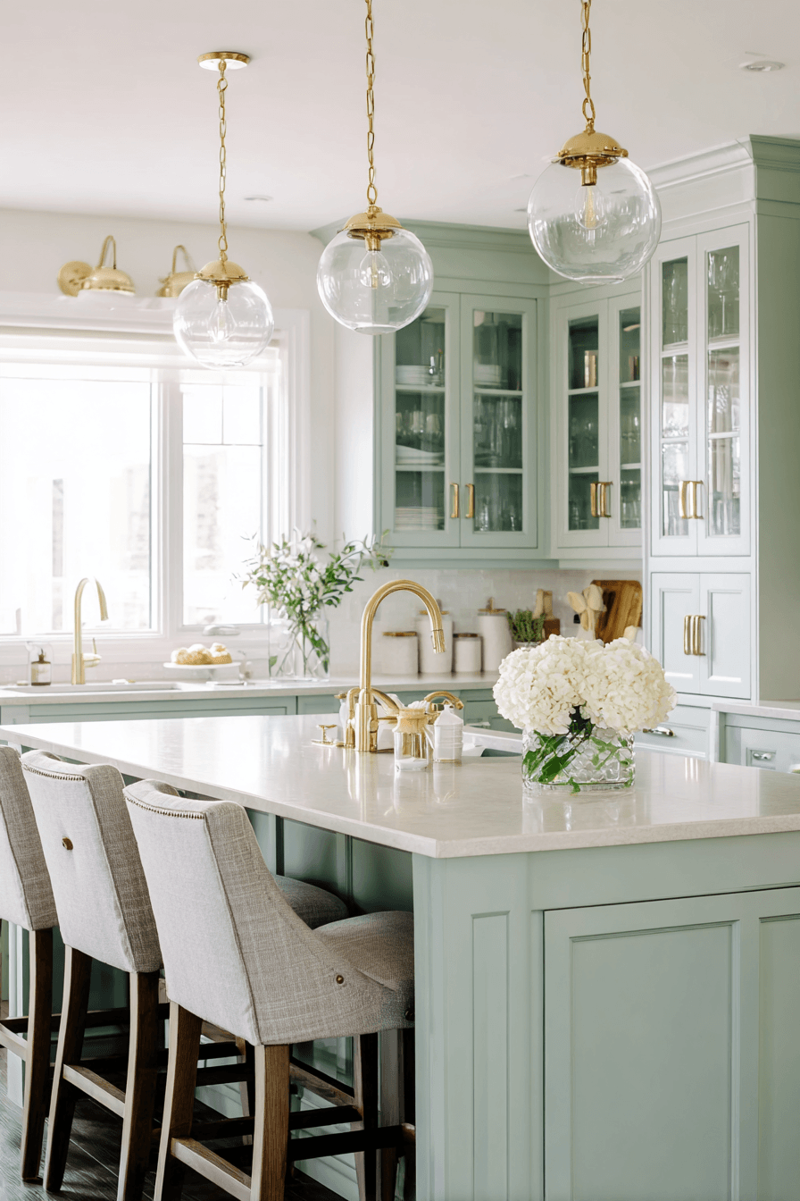 27 Gorgeous Mint Green Kitchen Cabinets Ideas You Will Love