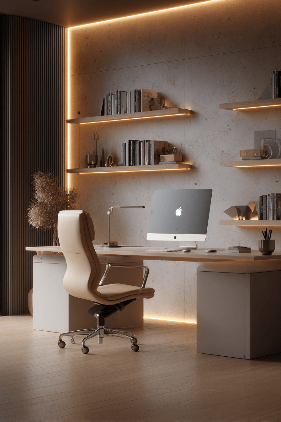 27 Minimalist Office Designs for a Clean and Clutter Free Space