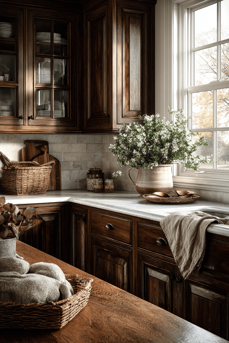 27 Walnut Kitchen Cabinet Ideas for a Warm and Timeless Home