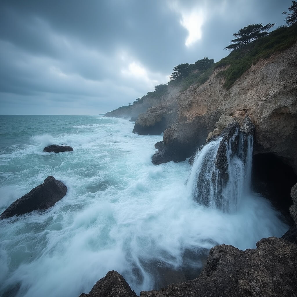 This Hidden Florida Gem Creates 50-Foot Water Geysers (And Most Tourists Never Find It) Dramatic 50-foot water geysers erupting from ancient limestone blowholes at Blowing Rocks Preserve during a high tide winter storm in Jupiter Island, Florida.