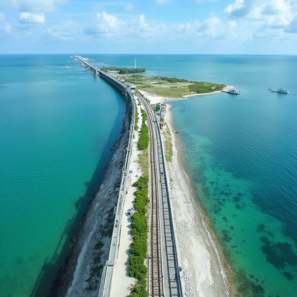The Seven Mile Bridge Drive That Changed Everything I Thought About Florida Road Trips Pedestrians on historic Old Seven Mile Bridge walkway with ocean panorama, tropical fish and sea turtles beneath, leading to Pigeon Key island