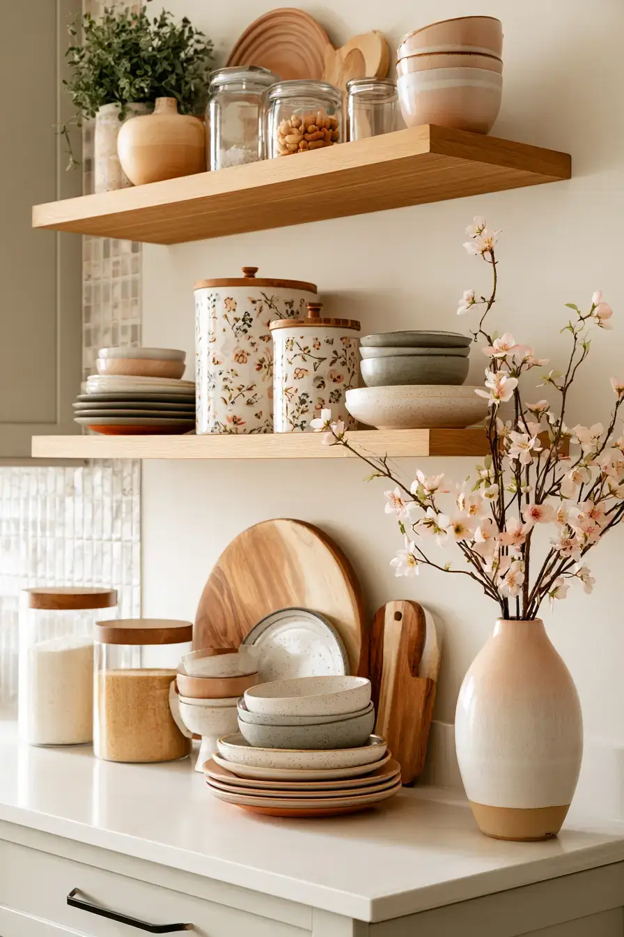 27 Beautiful Kitchen Shelf Decor Ideas For A Cozy Stylish Home